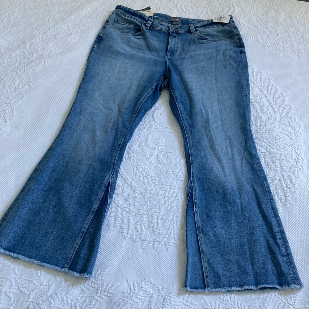 NWT DL1961 Bridget boot high rise crop jeans Instasculpt stretch denim size 18W